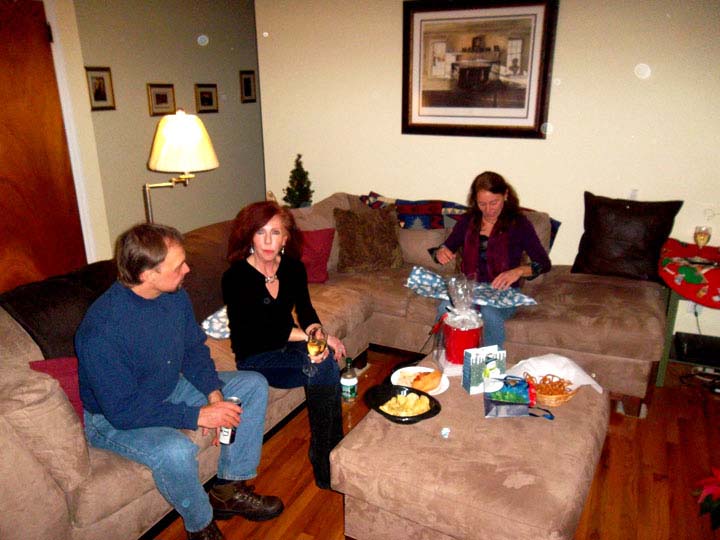 Christmas Eve 2012 - Bob and his girlfreind with Jill