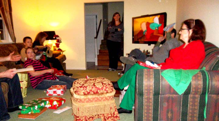 Christmas z Day 2012 - 3 Jack Billy Daniele Jayne Anita Dan Kathy at Jacks House