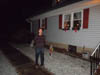 Christmas Eve 2012 - Jack in front of house