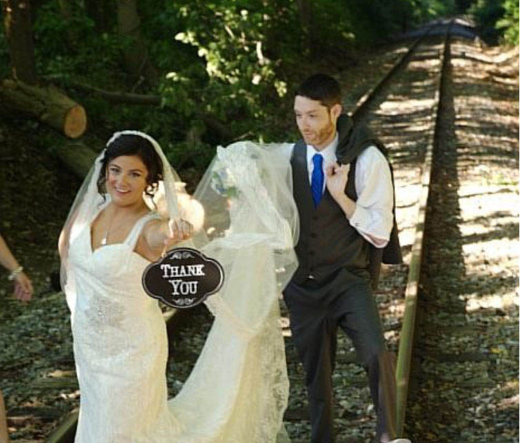 GREG - Alaina WEDDING - Railroad Tracks JUNE2014