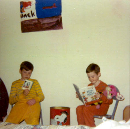 Jack & Jim Kelley in Alban Park Bedroom 1969