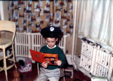 Jack Kelley in 9th & Vanburen House Bedroom 1968