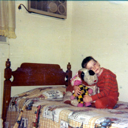 Jack Kelley in Alban Park Bedroom in 1969