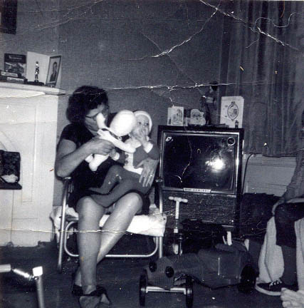 Jack and Grandmom at Jackson St - early 60's