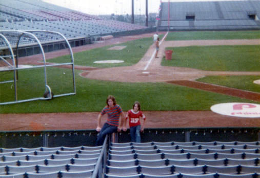 Jack and Jim in Montreal's Jerry Park - 1976