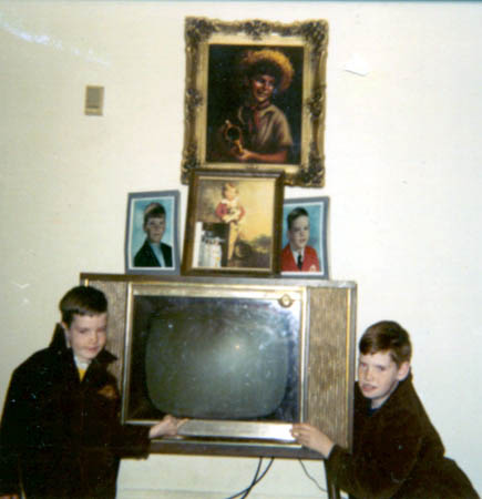 Jack and Jim in front of TV Alban Park 1969