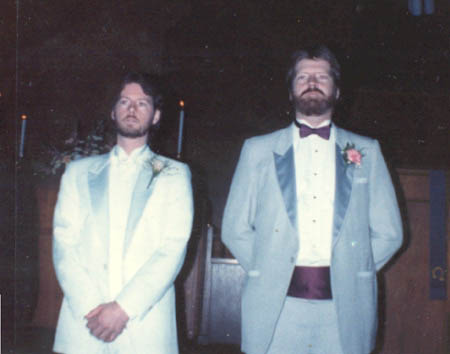 Jack at his wedding with his best man & brother Jim