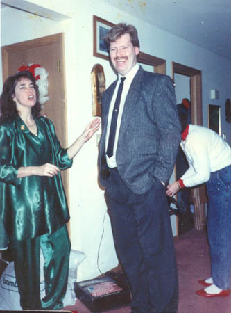 Jim Kelley with sister Bonnie Chistmas - late 80's