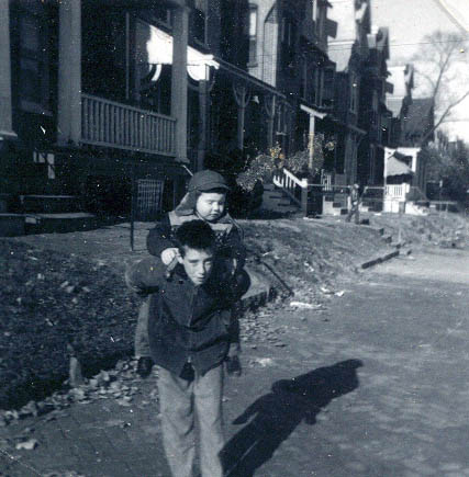 Jimmy and Danny on Jackson St  - early 60's