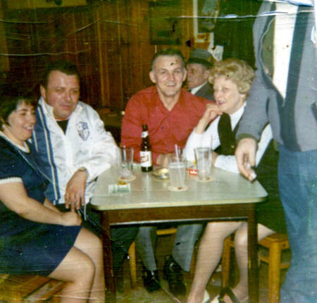 Marion Kelley with friends in the early 70's