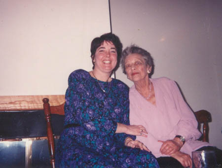 Mom with daughter Bonnie at her 65th B-day party