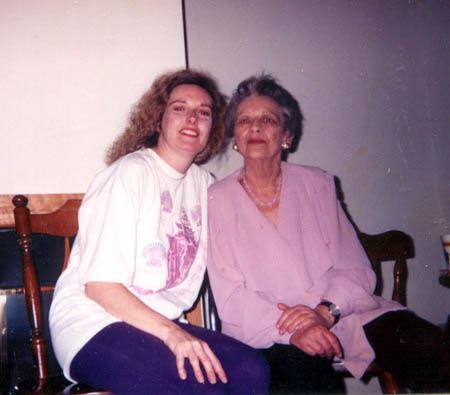 Mom with daughter Candace at her 65th B-day party