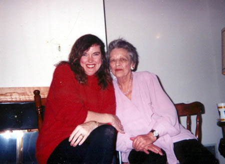 Mom with daughter Connie at her 65th B-day party