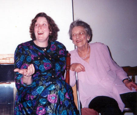 Mom with daughter Maureen at her 65th B-day party