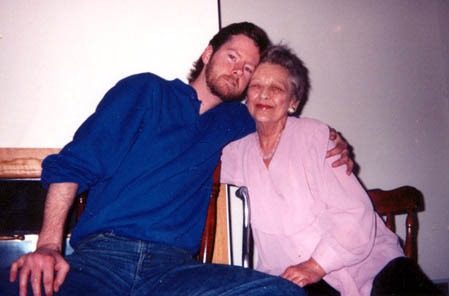 Mom with son Jack at her 65th B-day party