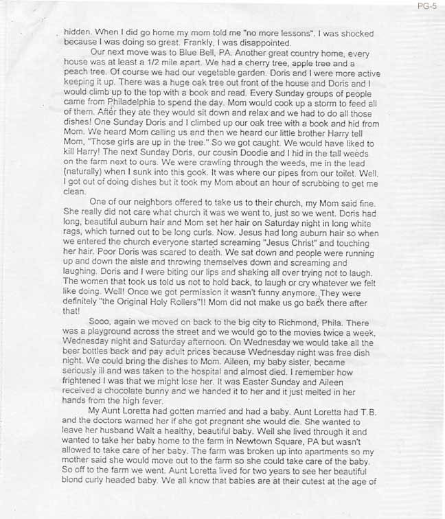 E - PG-5 of Marion Meyer Kelley's Life story