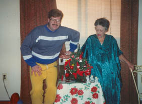 Mom & Jim in Mom's last Apt