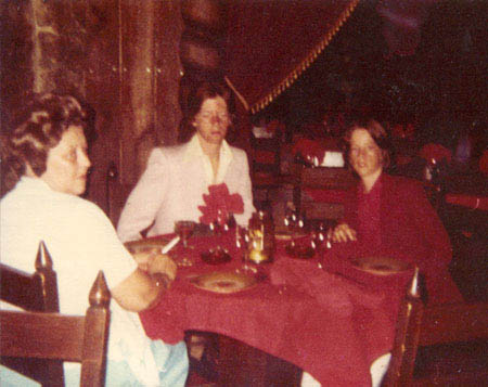 Mom - Jack - Jim in French Restaurant Montreal 1976