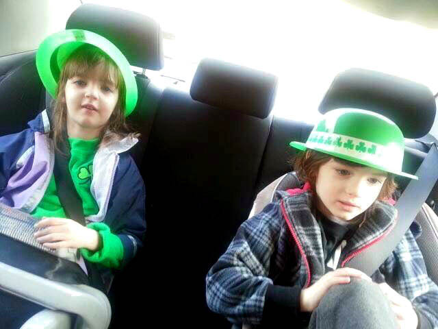 MIKEY AND MEGAN IN IRISH CLOTHES
