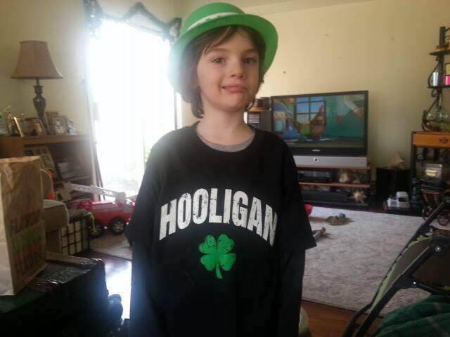 MIKEY IN HOOLIGAN SHIRT