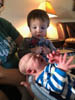 Liam with his new brother