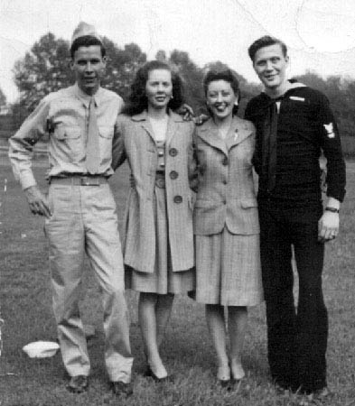 Marion & Doris Meyer with WWII Heros 1944