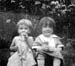 Doris Meyer & cousin Lydia Sandberg 7-30-1927