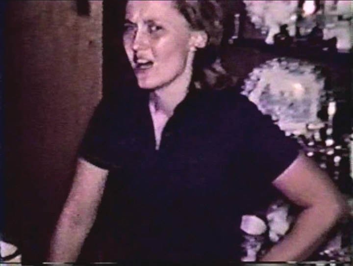 AUNT AILEEN MEYER SNADER FROM AN OLD FAMILY MOVIE SCREENSHOT