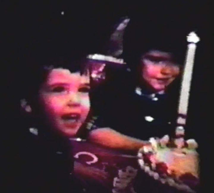 BONNIE AND CONNIE KELLEY KIDS FROM AN OLD FAMILY MOVIE SCREENSHOT - 1950s