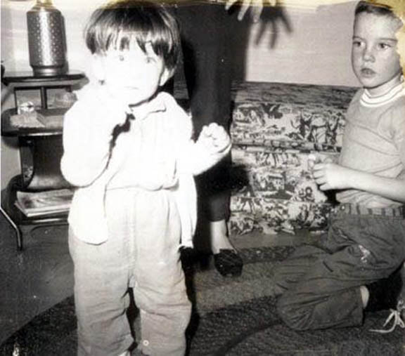 CHRIS WOJNISZ WITH HIS UNCLE JACK KELLEY IN THE EARLY 1970s