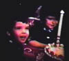 BONNIE AND CONNIE KELLEY KIDS FROM AN OLD FAMILY MOVIE SCREENSHOT - 1950s