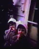 CONNIE-CANDACE-BONNIE FROM AN OLD FAMILY MOVIE SCREENSHOT - 1950s