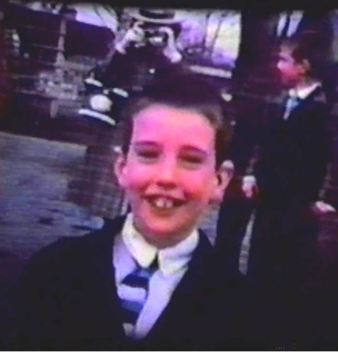 DANNY KELLEY FROM AN OLD FAMILY MOVIE SCREENSHOT - 1950s