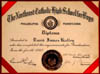 DAVE KELLEY HIGH SCHOOL DIPLOMA 1943