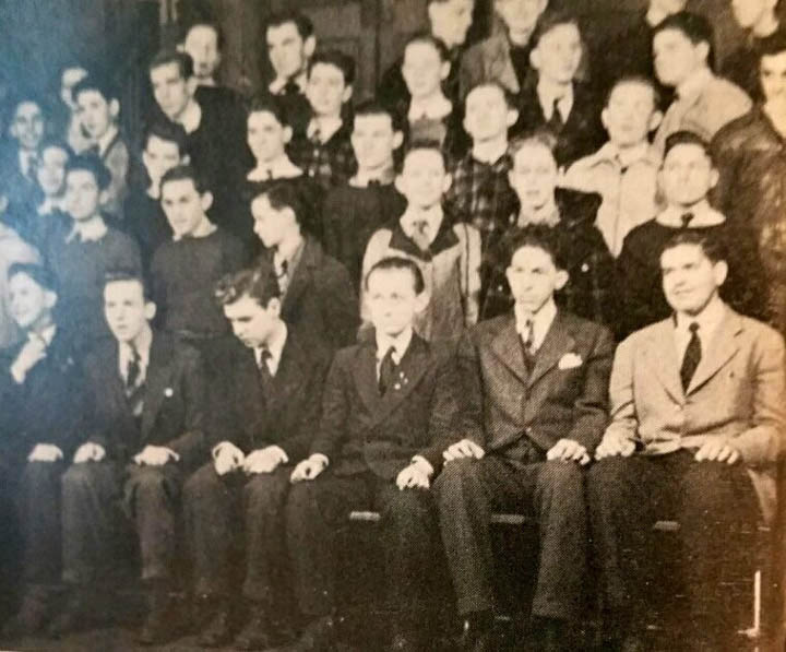 UNCLE JACK KELLEY HIGH SCHOOL YEARBOOK 2 PHOTO 1943 -BOTTOM ROW 2ND FROM LEFT