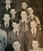 UNCLE RAY BOJANOWSKI HIGH SCHOOL YEARBOOK PHOTO WITH SOME OF HIS CLASSMATES 1943 - 3RD ROW 1ST FROM RIGHT