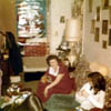 GRANDMOM MORGAN IN DAVE KELLEYS LIVING ROOM AT CHRISTMAS EARLY 1970S