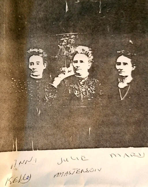 ANN KELLEY-JULIE MASTERSON-MARY OLD PHOTO CIRCA EARLY 1900S