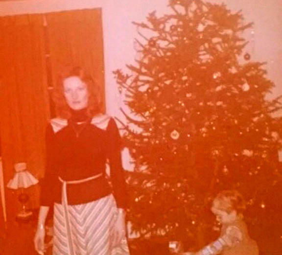 CANDACE KELLEY WITH HER NEPHEW JASON BLEVINS EARLY 1970S