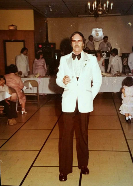 DAVE KELLEY AT CANDACE AND RICK WEDDING 1970S