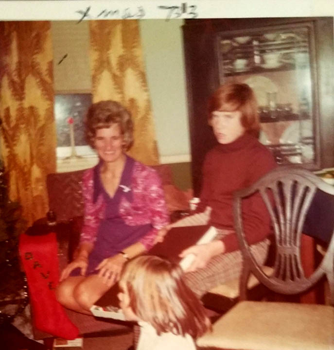 JIM AND JACK KELLEY WITH THEIR DADS GIRLFRIEND MARY XMAS 1973
