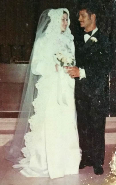 KATHY KELLEY WEDDING TO FRANKIE CAPADICI  8-23-1969