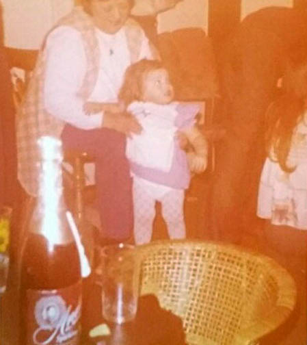 MARION KELLEY WITH GRANDCHILD ANDREA EARLY 1970S
