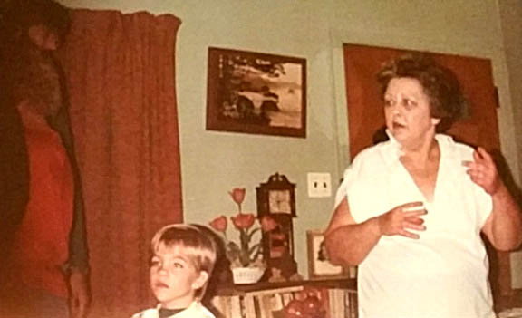 MARION KELLEY WITH HER GRANDSON RORY KELLEY MID 1980S