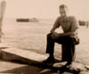 DAVE KELLEY AT OLD NEW CASTLE DELAWARE RIVER CIRCA EARLY 1960S