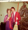 DAVE KELLEY WITH GIRLFRIEND MARY XMAS 1973