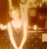 DAVE KELLEYS GIRLFRIEND MARY IN LIVING RM OF VILONE VILLAGE ELSMERE HOME 1970S