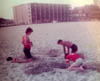 JIM AND JACK KELLEY WITH FRIEND DAN NEFF OCEAN CITY MD MID 1970S