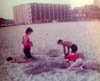 JIM AND JACK KELLEY WITH FRIEND DAN NEFF OCEAN CITY MD MID 1970S