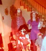 MAUREEN AND JOHN WOJNISZ WITH THEIR KIDS CHRIS AND MIKE AT DAVE KELLEYS HOME MID 1970S